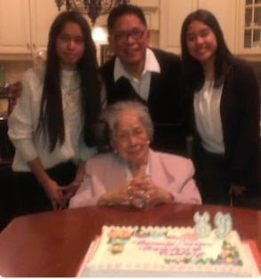 Dan with Mommy Puring, Talia and Vin